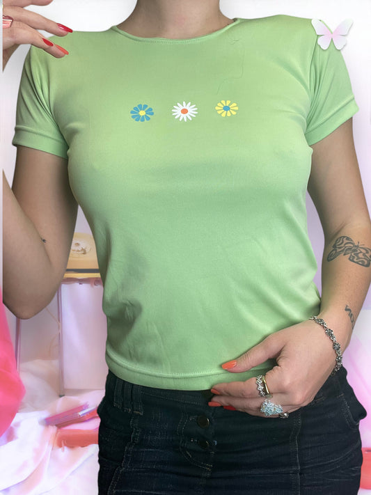 Baby green tee | S