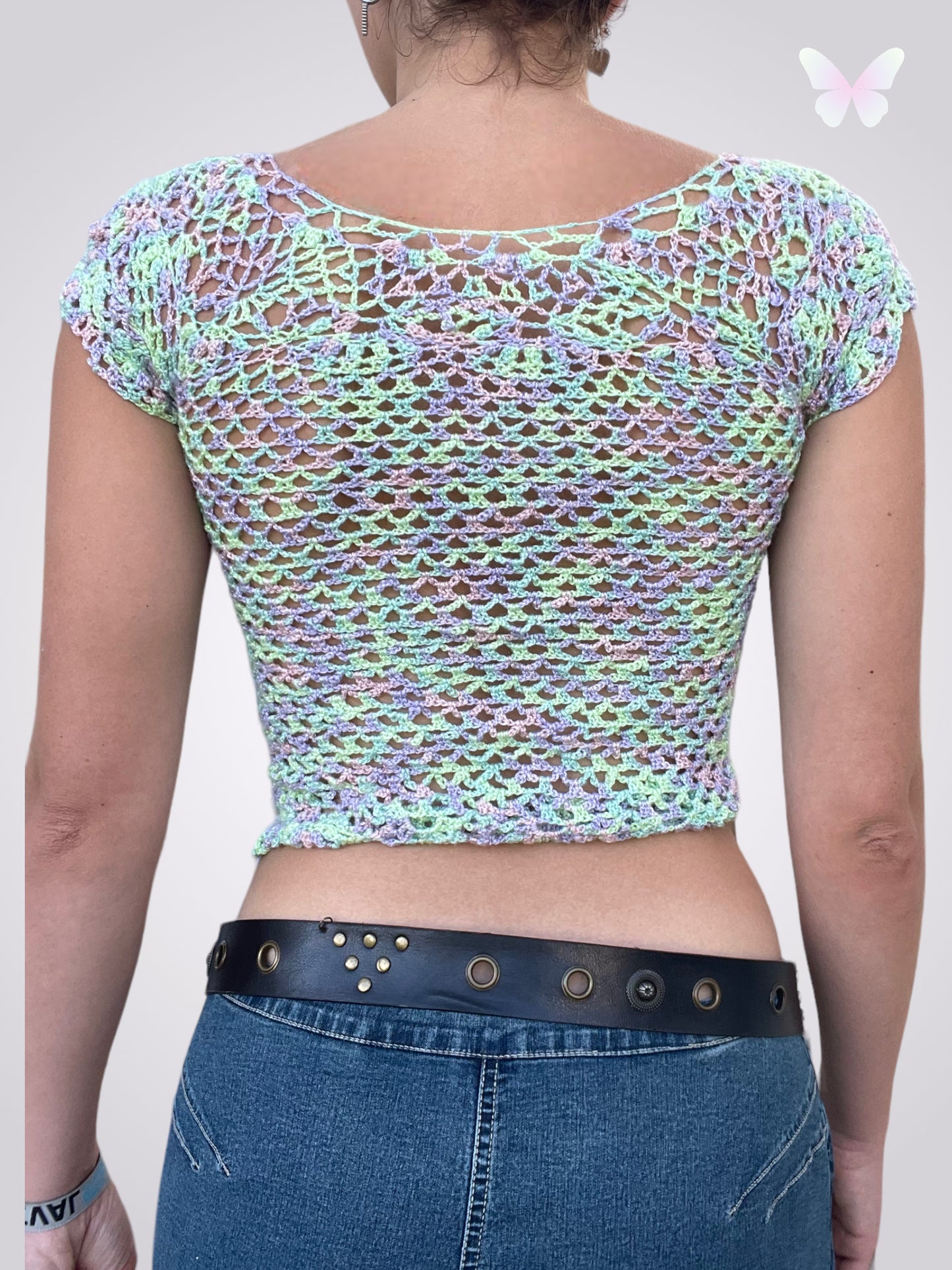 Top crochet pastel | XS