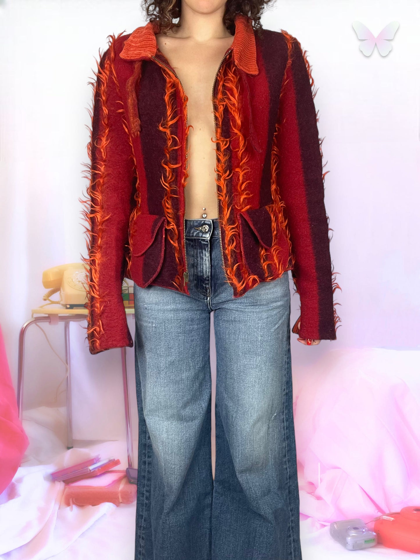 Fire colored jacket | M