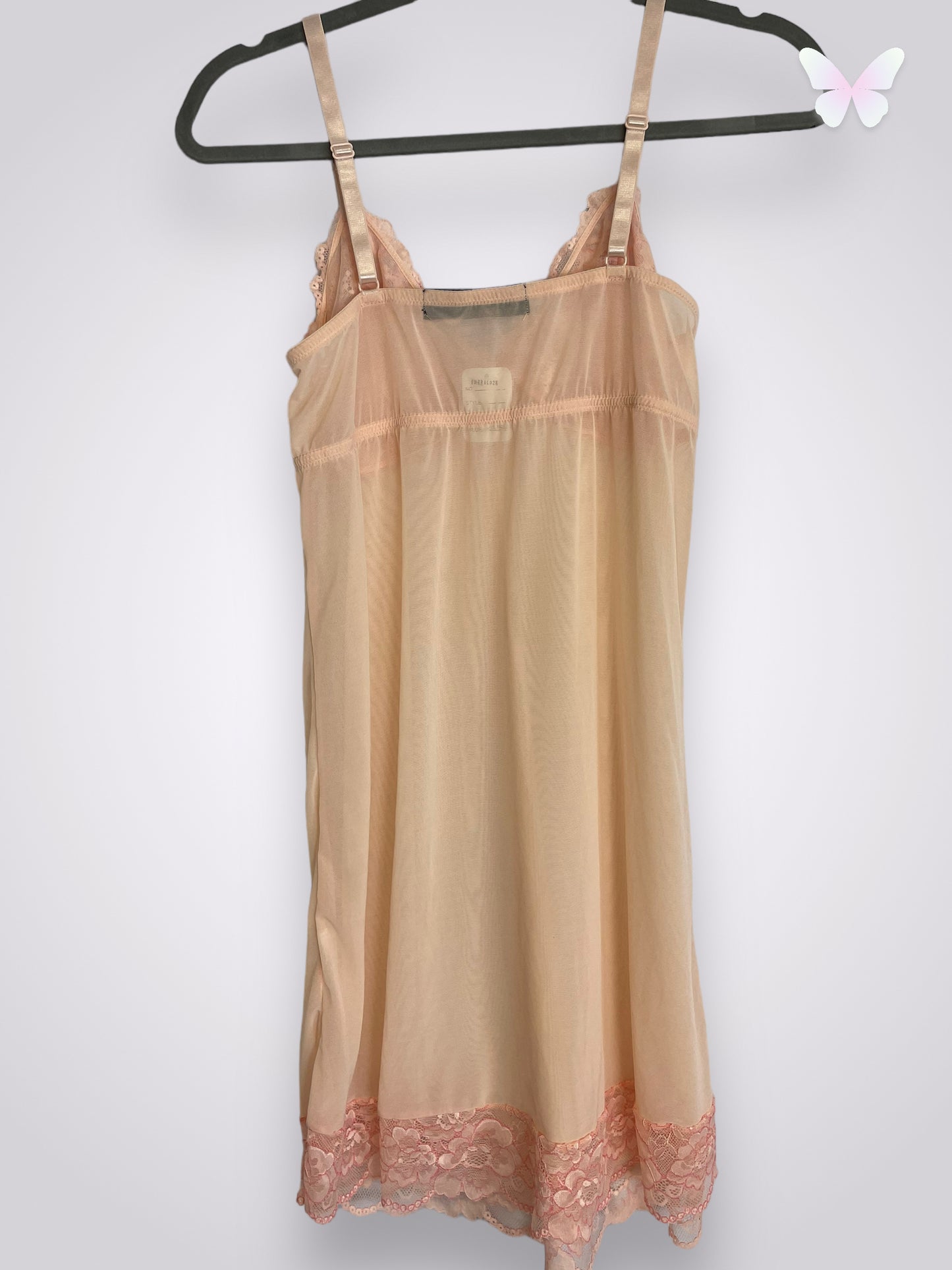 Pink slip dress | M