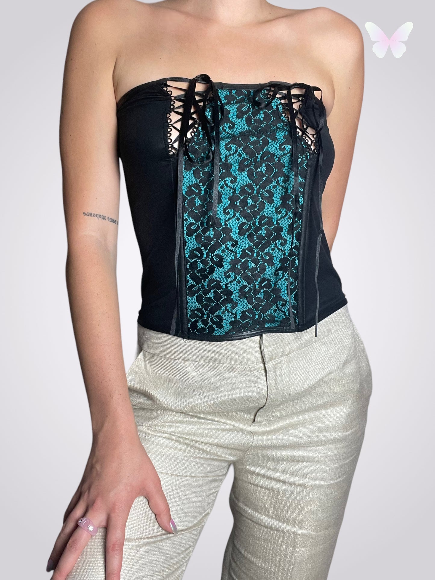 Black and blue corset | S